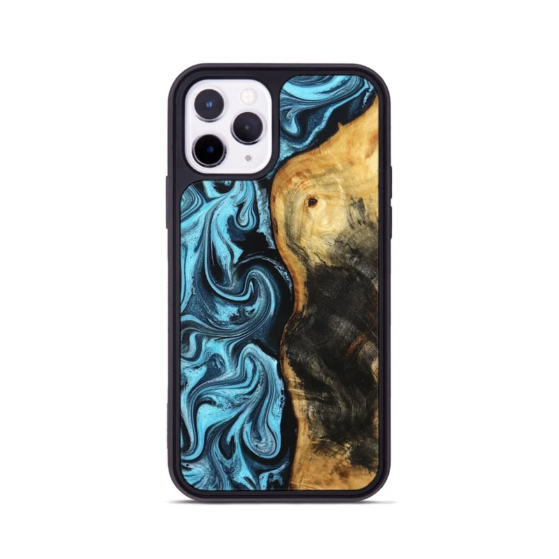 iPhone 11 Pro Wood Phone Case - Queenie (Blue, 829662)
