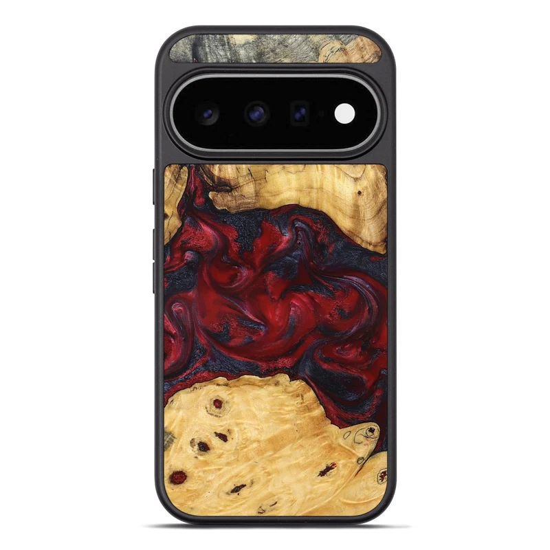 Pixel 11 Pro XL Wood Phone Case - Geneva (Red, 829431)