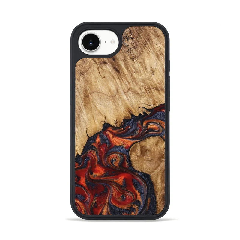 iPhone 16e Wood Phone Case - Pattie (Red, 829430)