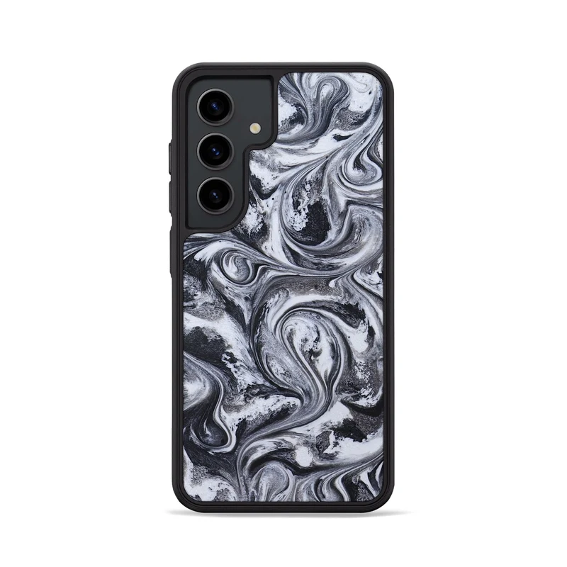 Galaxy S24 ResinArt Phone Case - Jace (Black & White, 829451)
