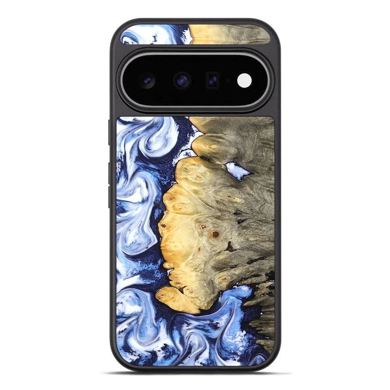 Pixel 11 Pro XL Wood Phone Case - Terese (Blue, 829406)