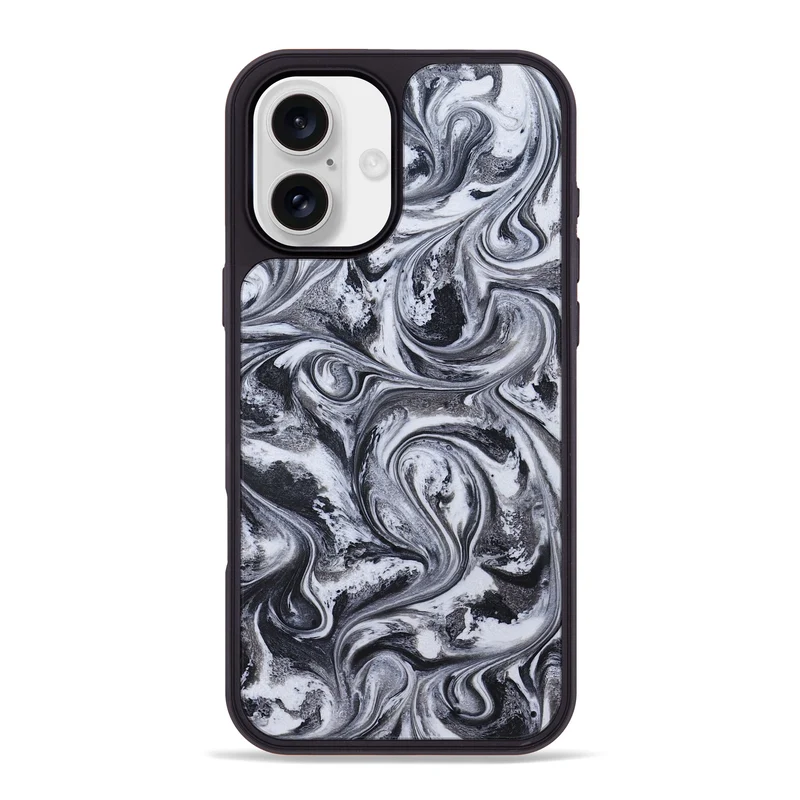 iPhone 16 Plus ResinArt Phone Case - Jace (Black & White, 829451)