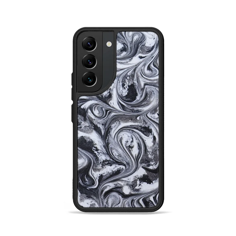 Galaxy S22 ResinArt Phone Case - Jace (Black & White, 829451)