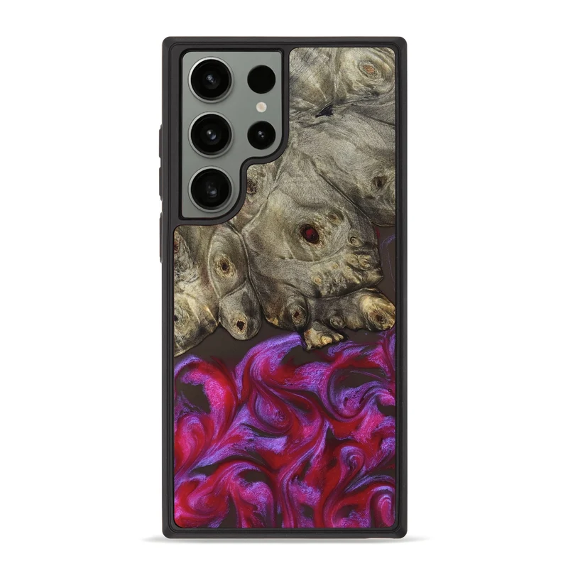 Galaxy S23 Ultra Wood Phone Case - Timmy (Red, 829434)