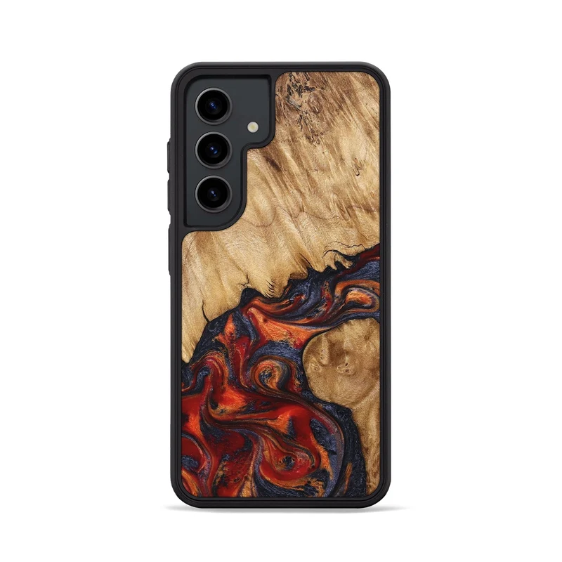 Galaxy S24 Wood Phone Case - Pattie (Red, 829430)