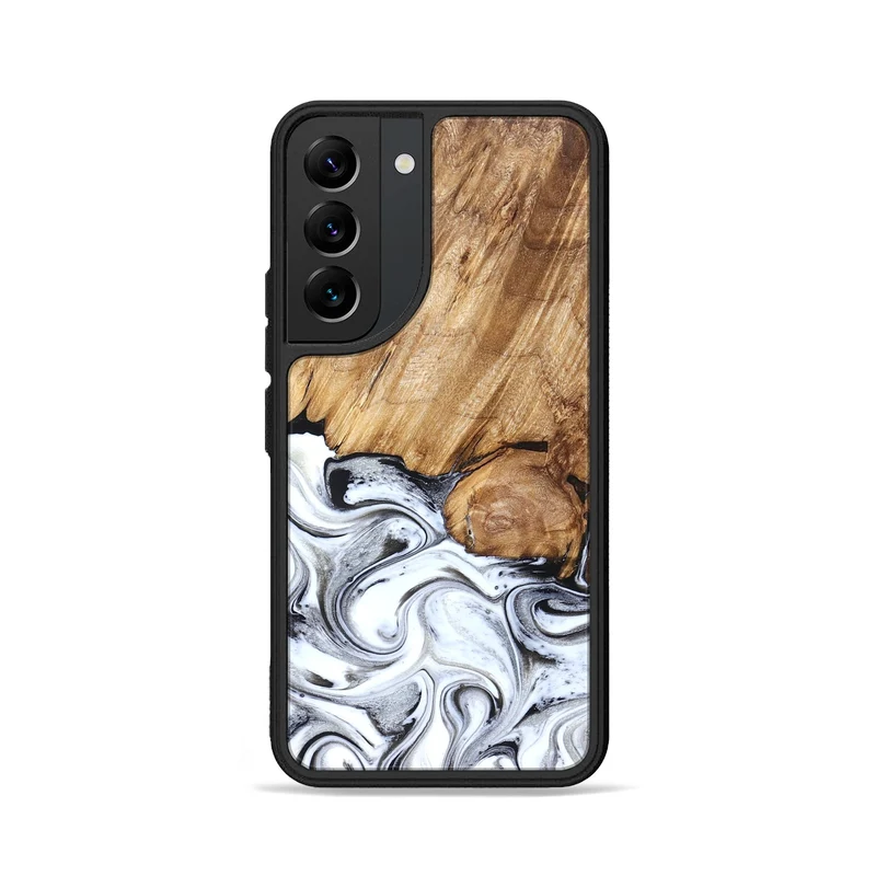 Galaxy S22 Wood Phone Case - Taft (Black & White, 829450)
