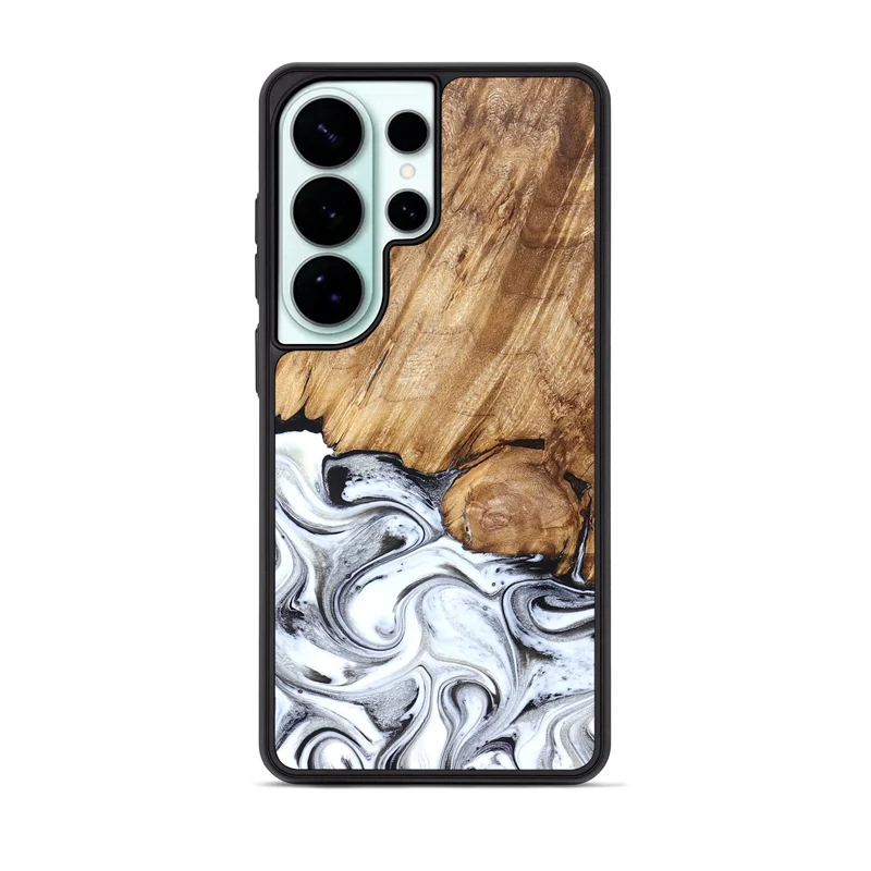 Galaxy S26 Ultra Wood Phone Case - Taft (Black & White, 829450)