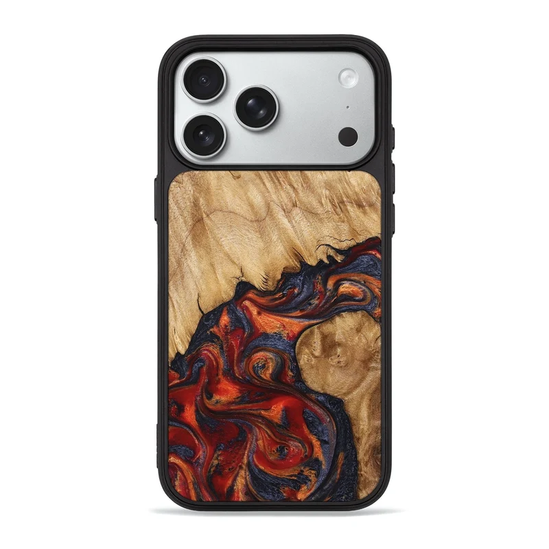 iPhone 18 Pro Max Wood Phone Case - Pattie (Red, 829430)