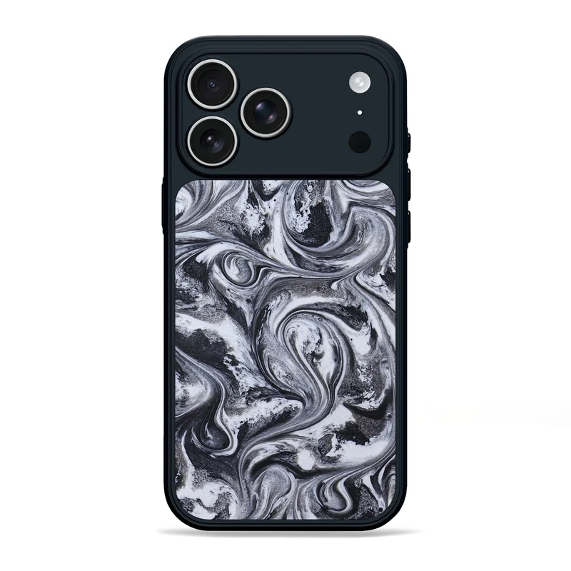iPhone 17 Pro Max ResinArt Phone Case - Jace (Black & White, 829451)