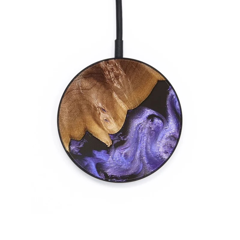 Circle Wood Wireless Charger - Kendra (Purple, 829441)