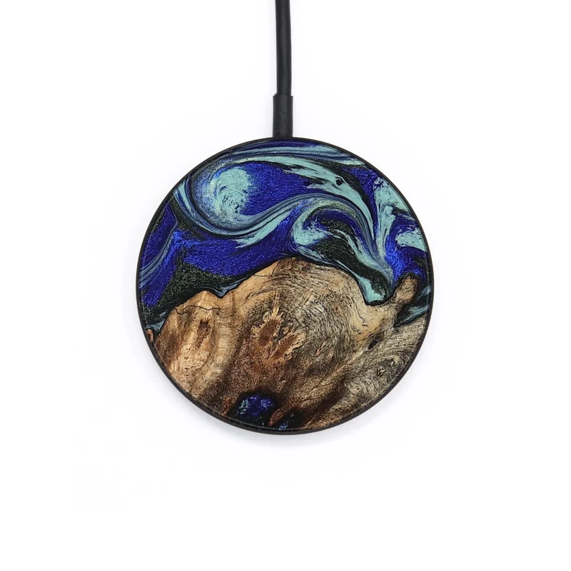Circle Wood Wireless Charger - Jairo (Blue, 829422)