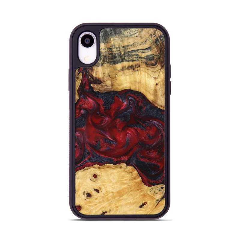 iPhone Xr Wood Phone Case - Geneva (Red, 829431)