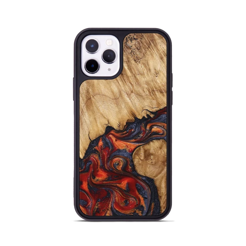 iPhone 11 Pro Wood Phone Case - Pattie (Red, 829430)