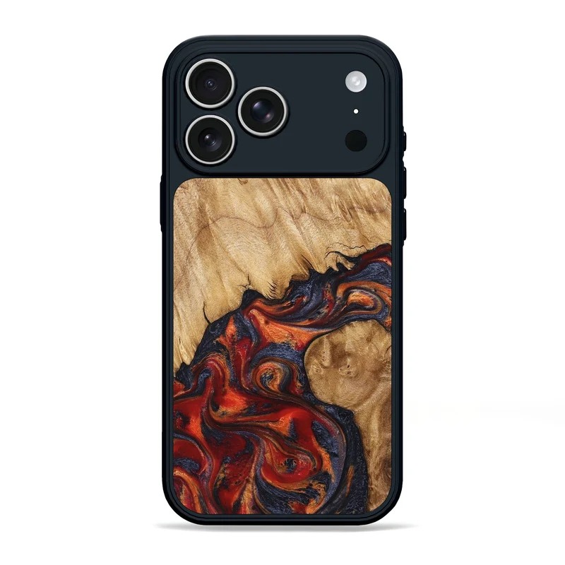iPhone 17 Pro Max Wood Phone Case - Pattie (Red, 829430)