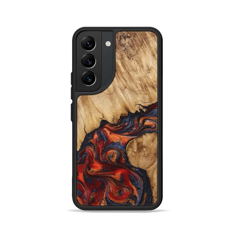 Galaxy S22 Wood Phone Case - Pattie (Red, 829430)