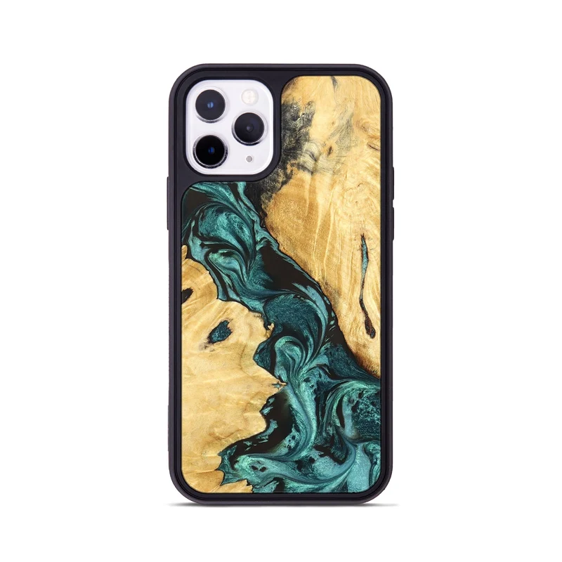 iPhone 11 Pro Wood Phone Case - Sol (Green, 829426)