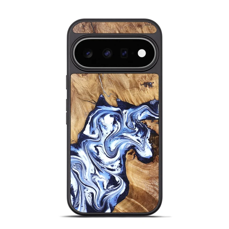 Pixel 11 Pro Wood Phone Case - Paxton (Blue, 829358)