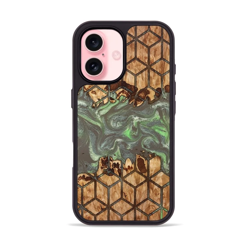 iPhone 16 Wood Phone Case - Marcie (Pattern, 829362)