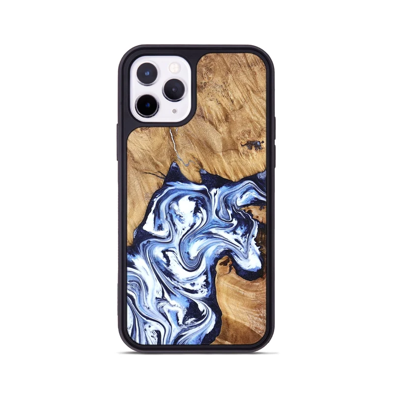 iPhone 11 Pro Wood Phone Case - Paxton (Blue, 829358)