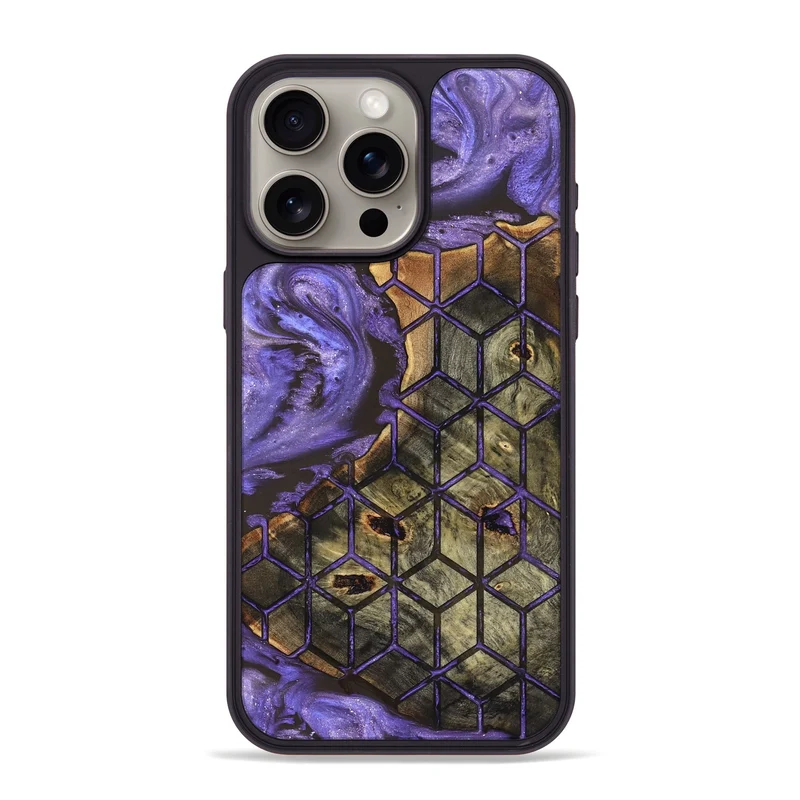 iPhone 15 Pro Max Wood Phone Case - Dominik (Pattern, 829366)