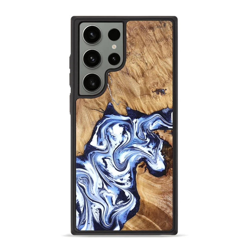 Galaxy S23 Ultra Wood Phone Case - Paxton (Blue, 829358)