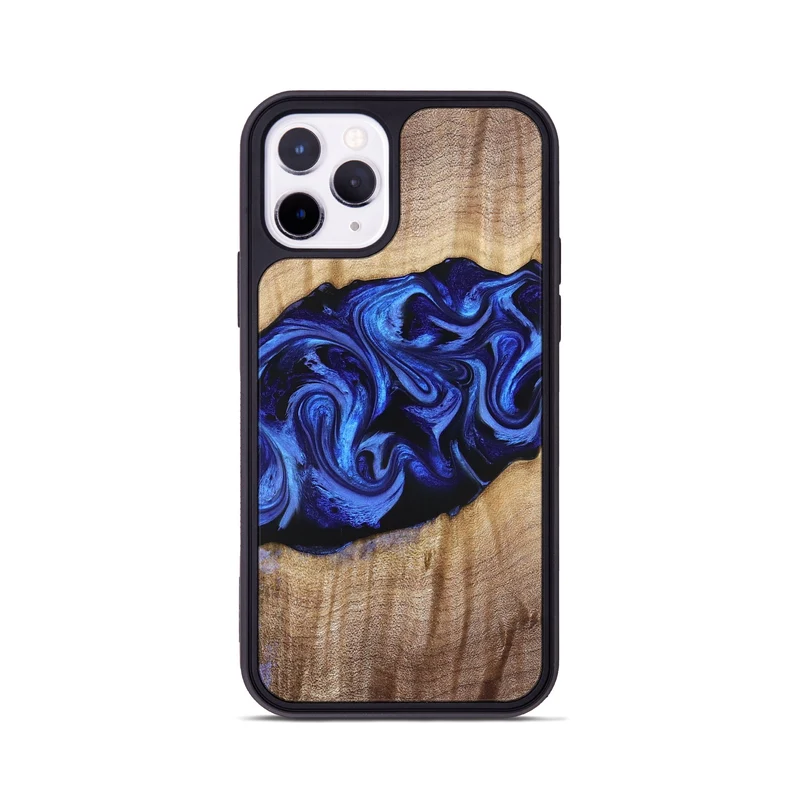 iPhone 11 Pro Wood Phone Case - Manilla (Blue, 829384)