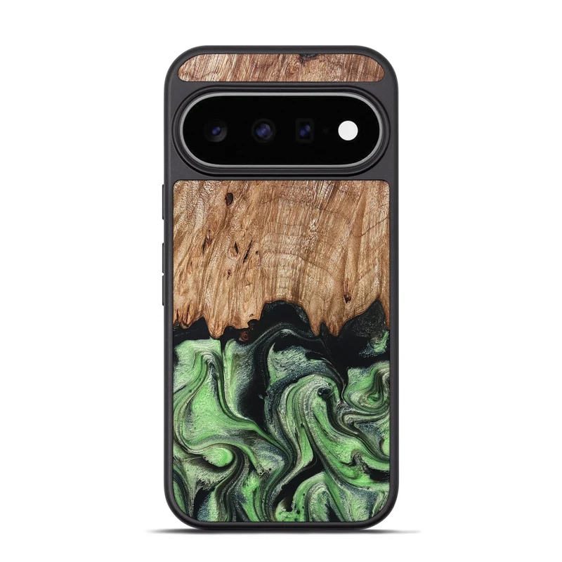 Pixel 11 Pro Wood Phone Case - Maximus (Green, 829389)