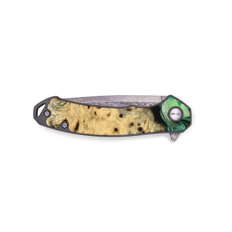 EDC Wood Pocket Knife - Stella (Green, 829394)