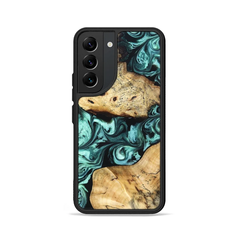 Galaxy S22 Wood Phone Case - Kasey (Green, 829390)