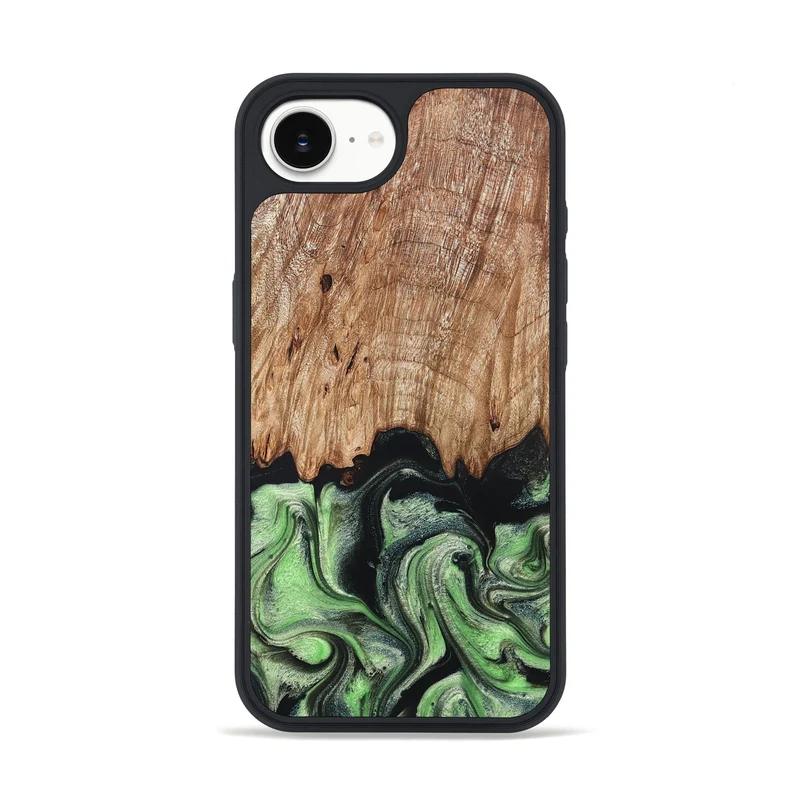 iPhone 16e Wood Phone Case - Maximus (Green, 829389)
