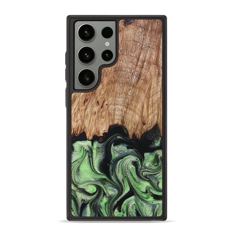 Galaxy S23 Ultra Wood Phone Case - Maximus (Green, 829389)