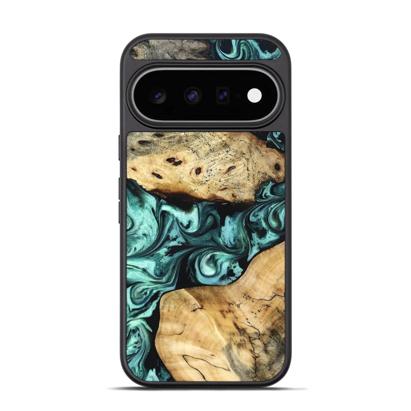Pixel 11 Pro Wood Phone Case - Kasey (Green, 829390)