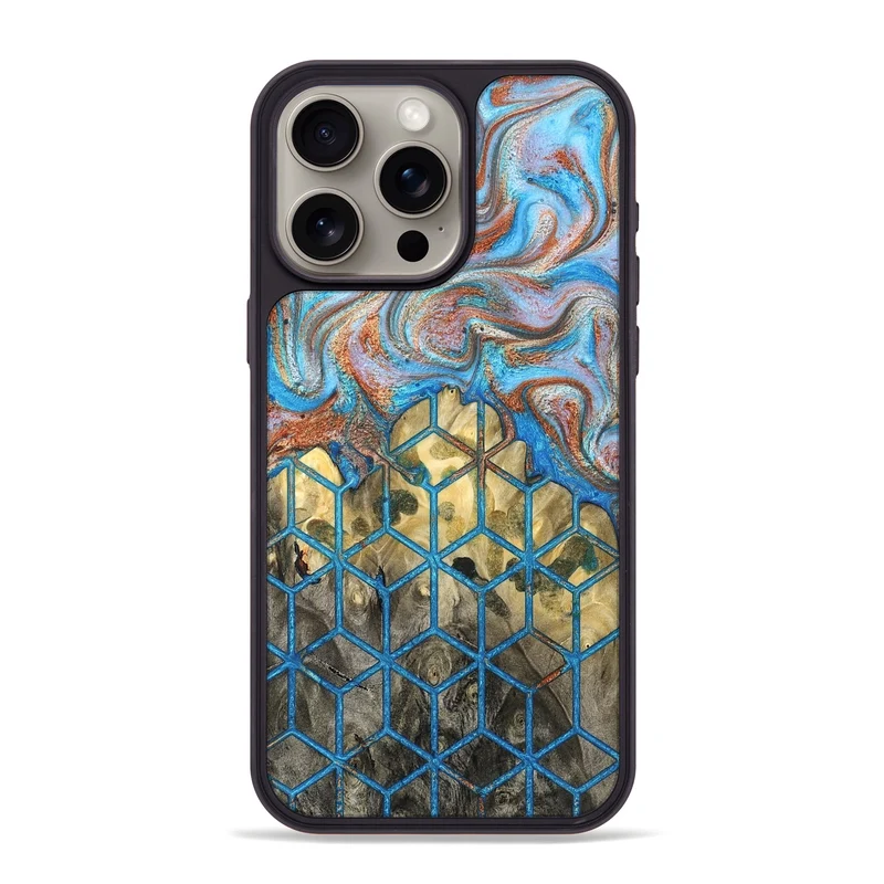 iPhone 15 Pro Max Wood Phone Case - Dollie (Pattern, 829368)