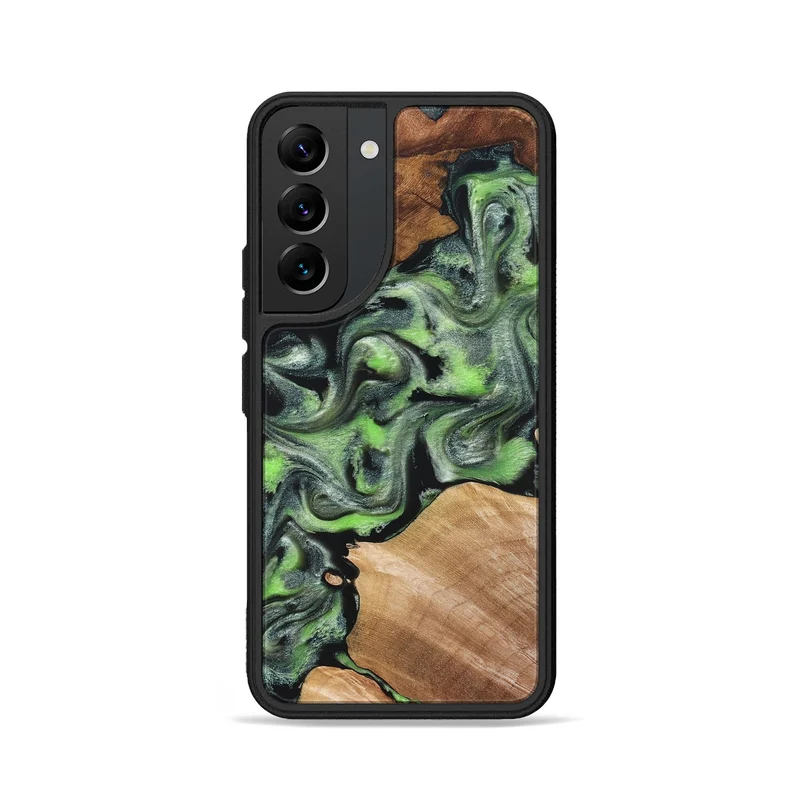 Galaxy S22 Wood Phone Case - Roni (Green, 829396)