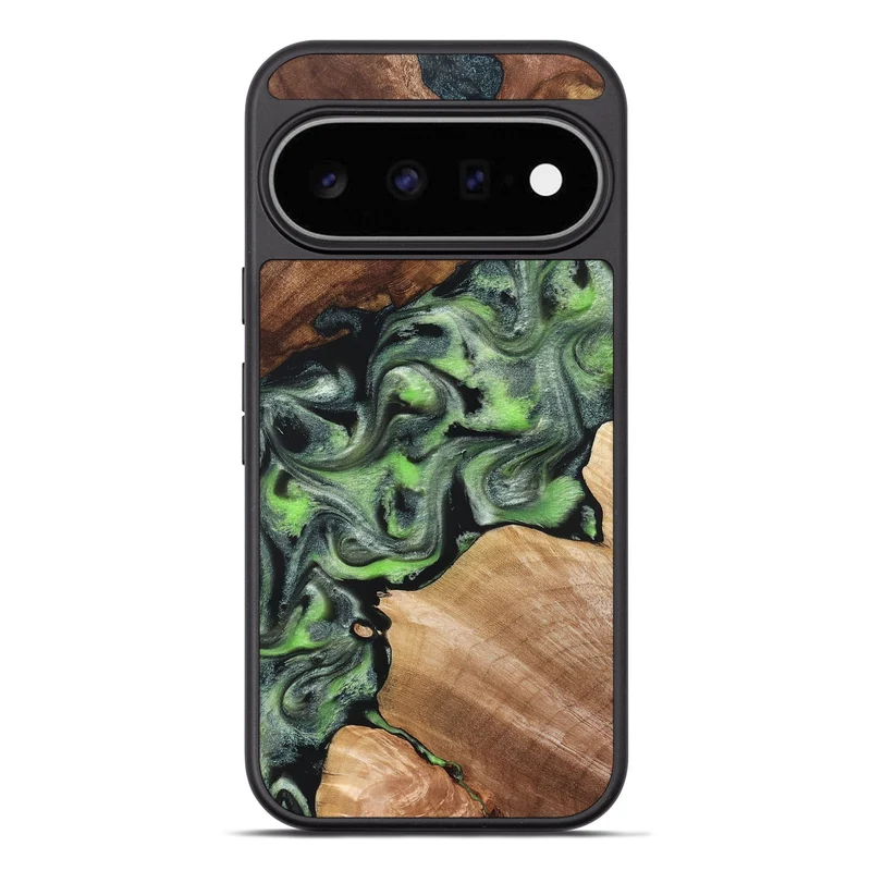 Pixel 11 Pro XL Wood Phone Case - Roni (Green, 829396)