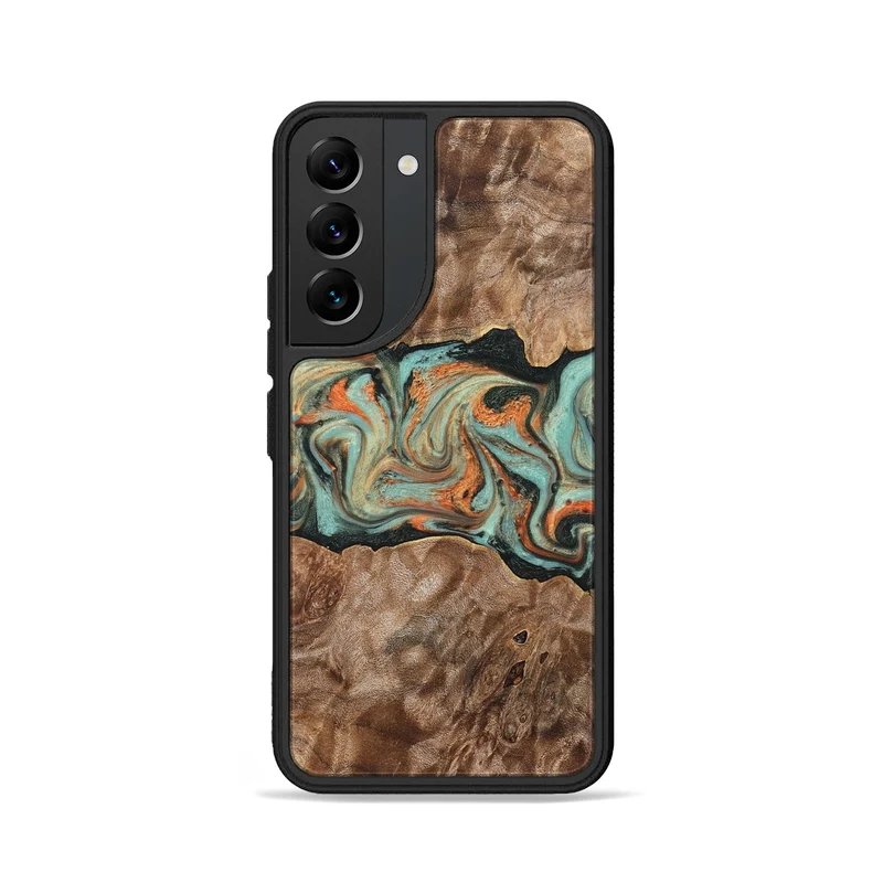 Galaxy S22 Wood Phone Case - Brandyn (Green, 829395)