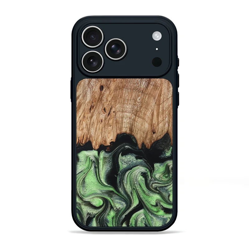 iPhone 17 Pro Max Wood Phone Case - Maximus (Green, 829389)