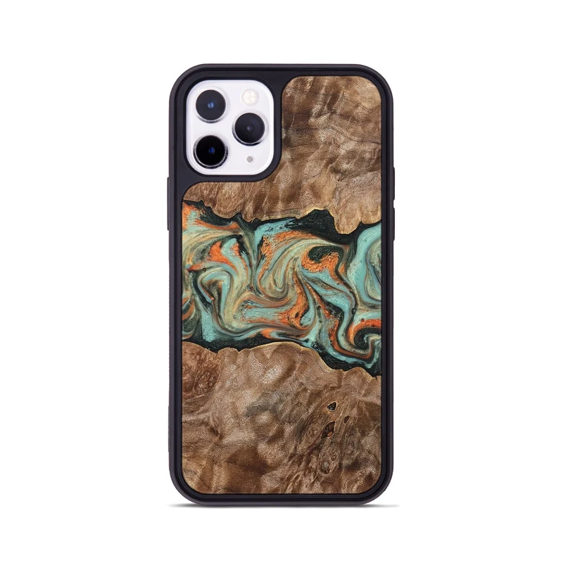 iPhone 11 Pro Wood Phone Case - Brandyn (Green, 829395)