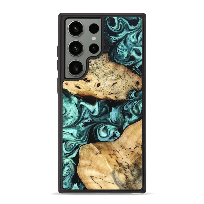 Galaxy S23 Ultra Wood Phone Case - Kasey (Green, 829390)