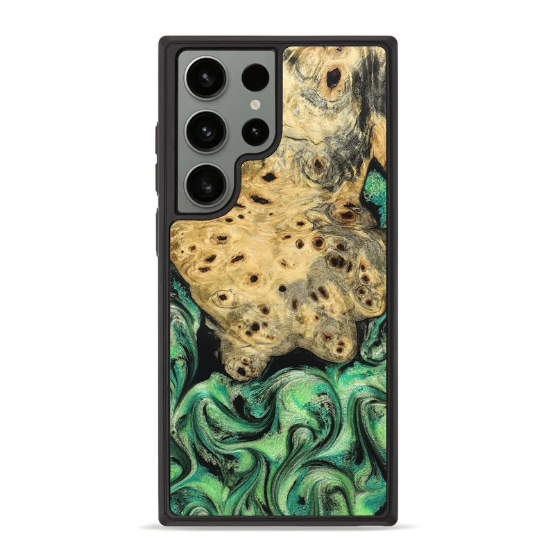 Galaxy S23 Ultra Wood Phone Case - Stella (Green, 829394)