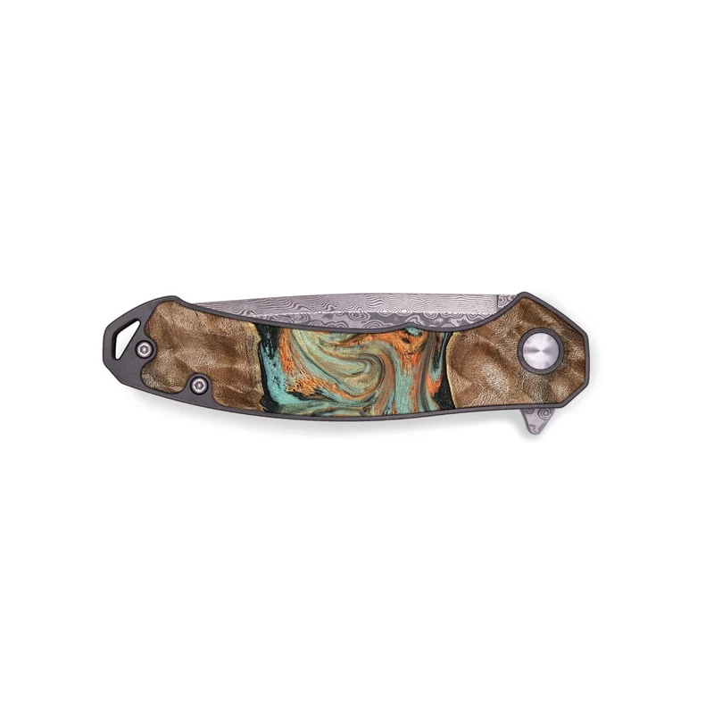 EDC Wood Pocket Knife - Brandyn (Green, 829395)