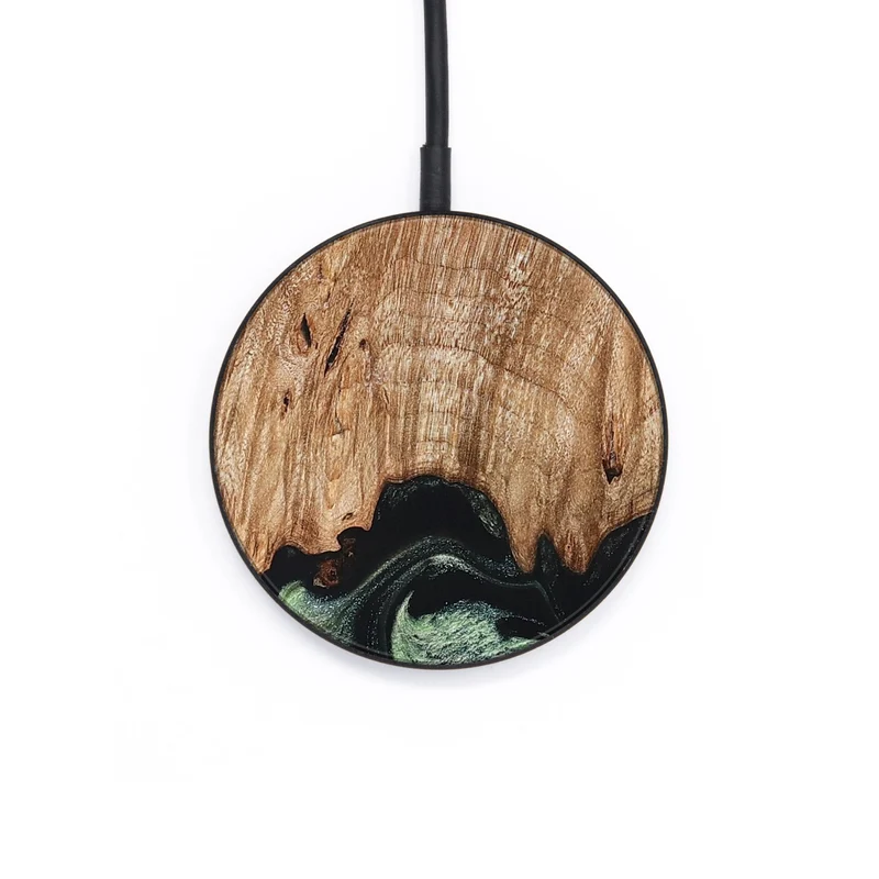 Circle Wood Wireless Charger - Maximus (Green, 829389)
