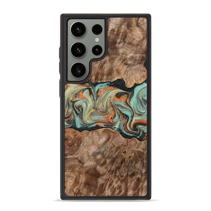 Galaxy S23 Ultra Wood Phone Case - Brandyn (Green, 829395)