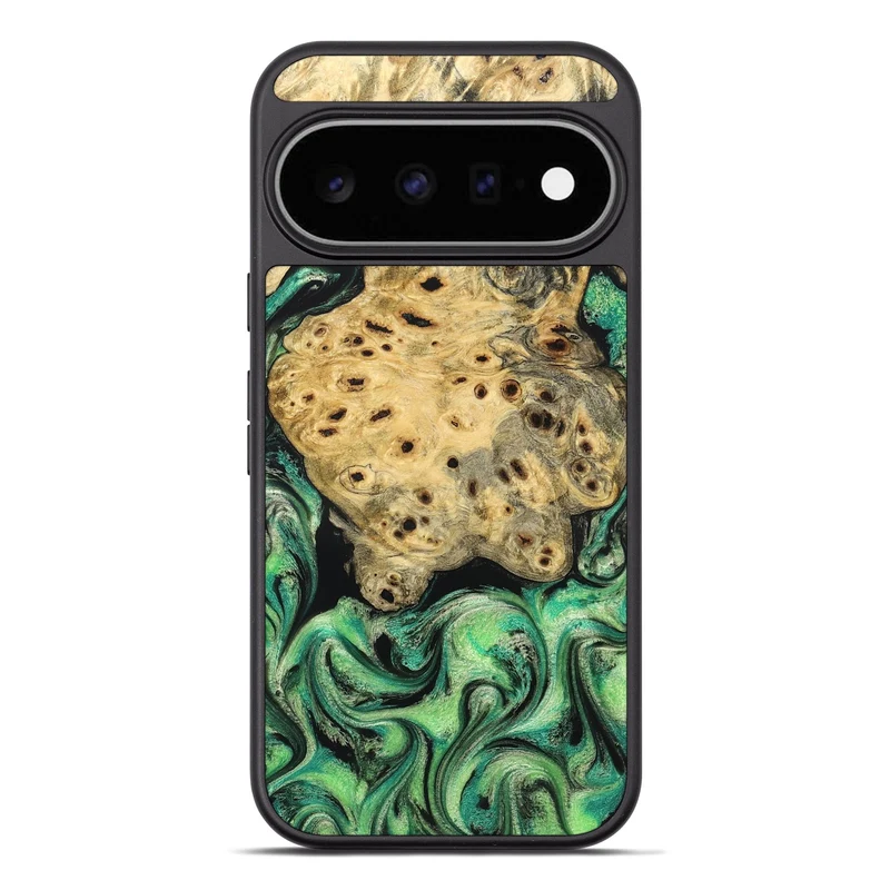 Pixel 11 Pro XL Wood Phone Case - Stella (Green, 829394)