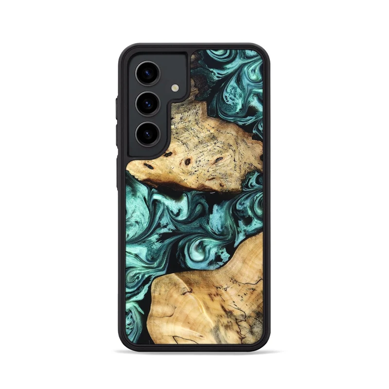 Galaxy S24 Wood Phone Case - Kasey (Green, 829390)