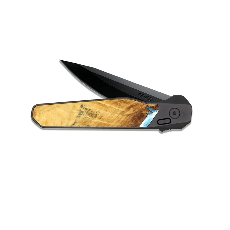EDC Dark Slate Wood Pocket Knife - Connie (Coastal, 829346)