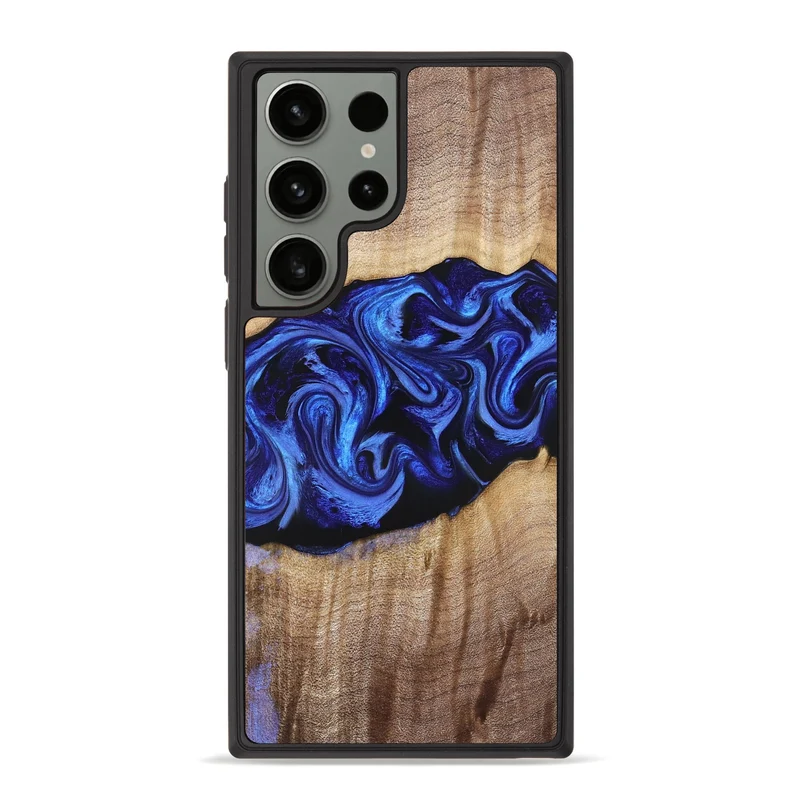 Galaxy S23 Ultra Wood Phone Case - Manilla (Blue, 829384)