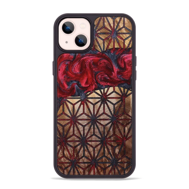 iPhone 14 Plus Wood Phone Case - Ayah (Pattern, 829375)