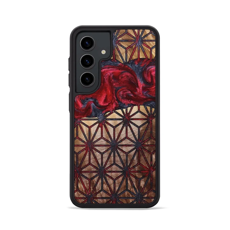 Galaxy S24 Wood Phone Case - Ayah (Pattern, 829375)