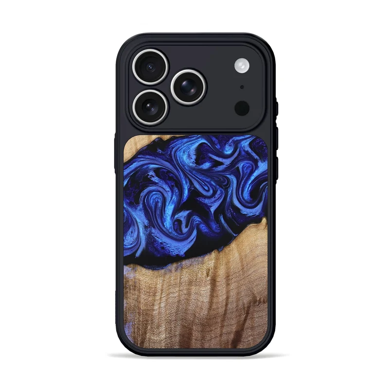 iPhone 17 Pro Wood Phone Case - Manilla (Blue, 829384)